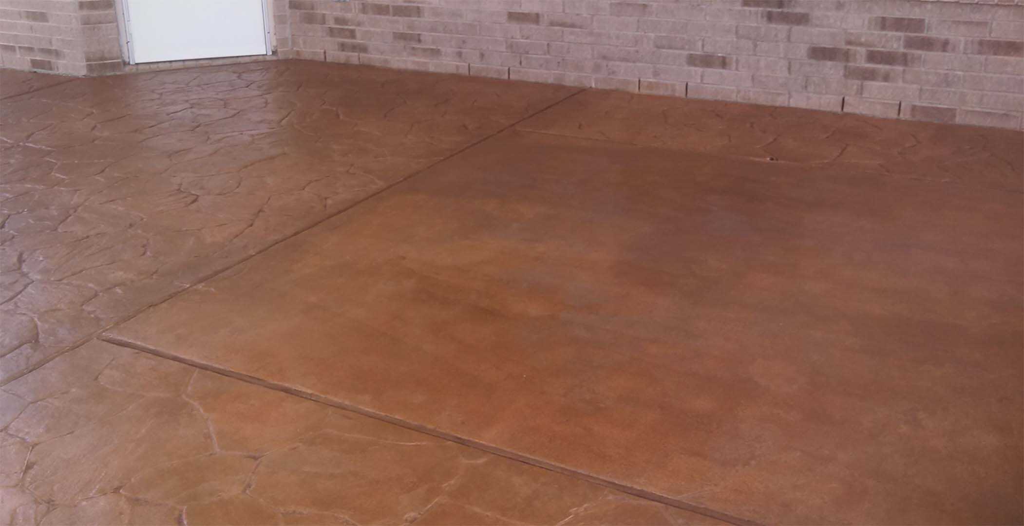 Stained concrete mesa